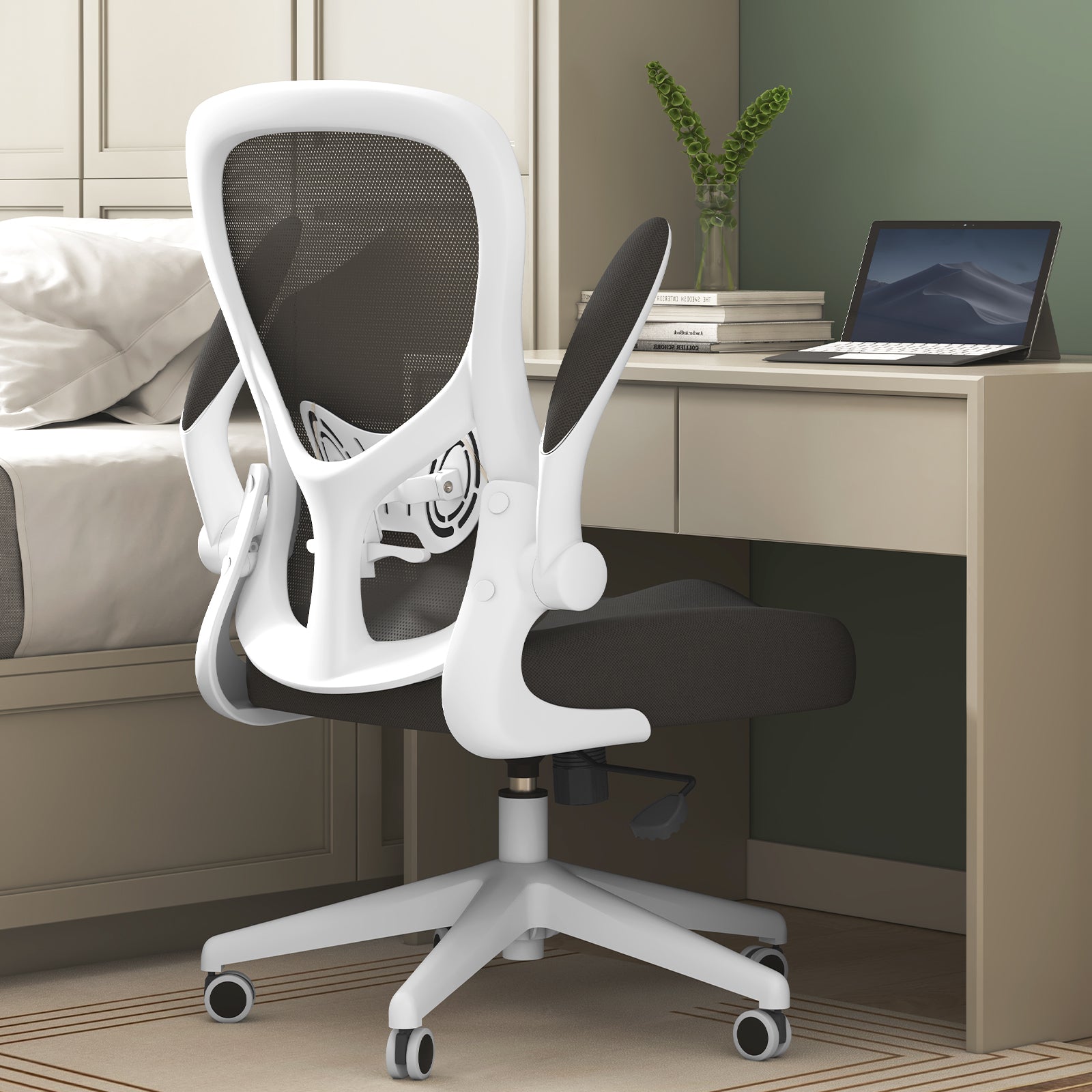 HBADA Butterfly Office Chair-J3 white in room