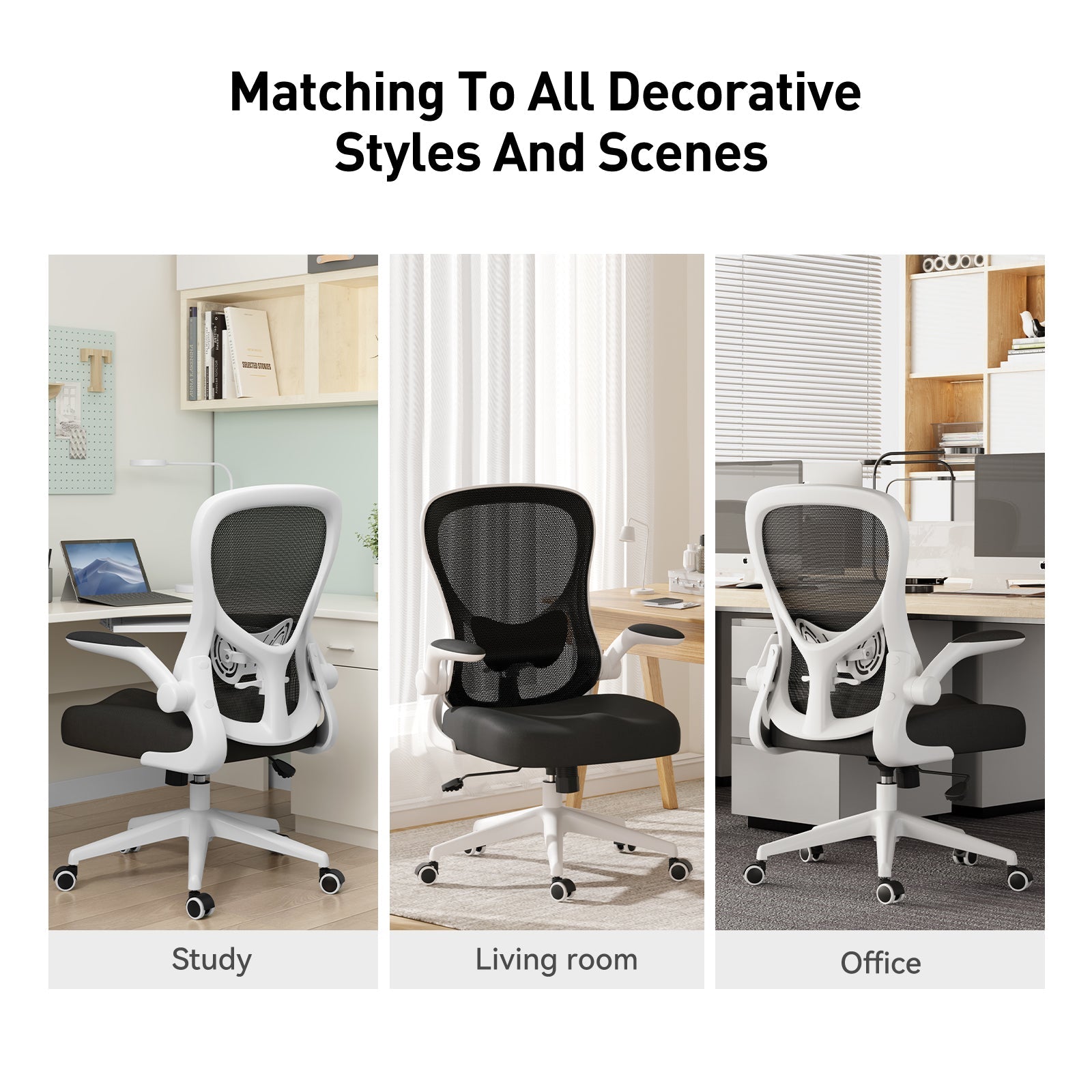 HBADA Butterfly Office Chair-J3 white scenes