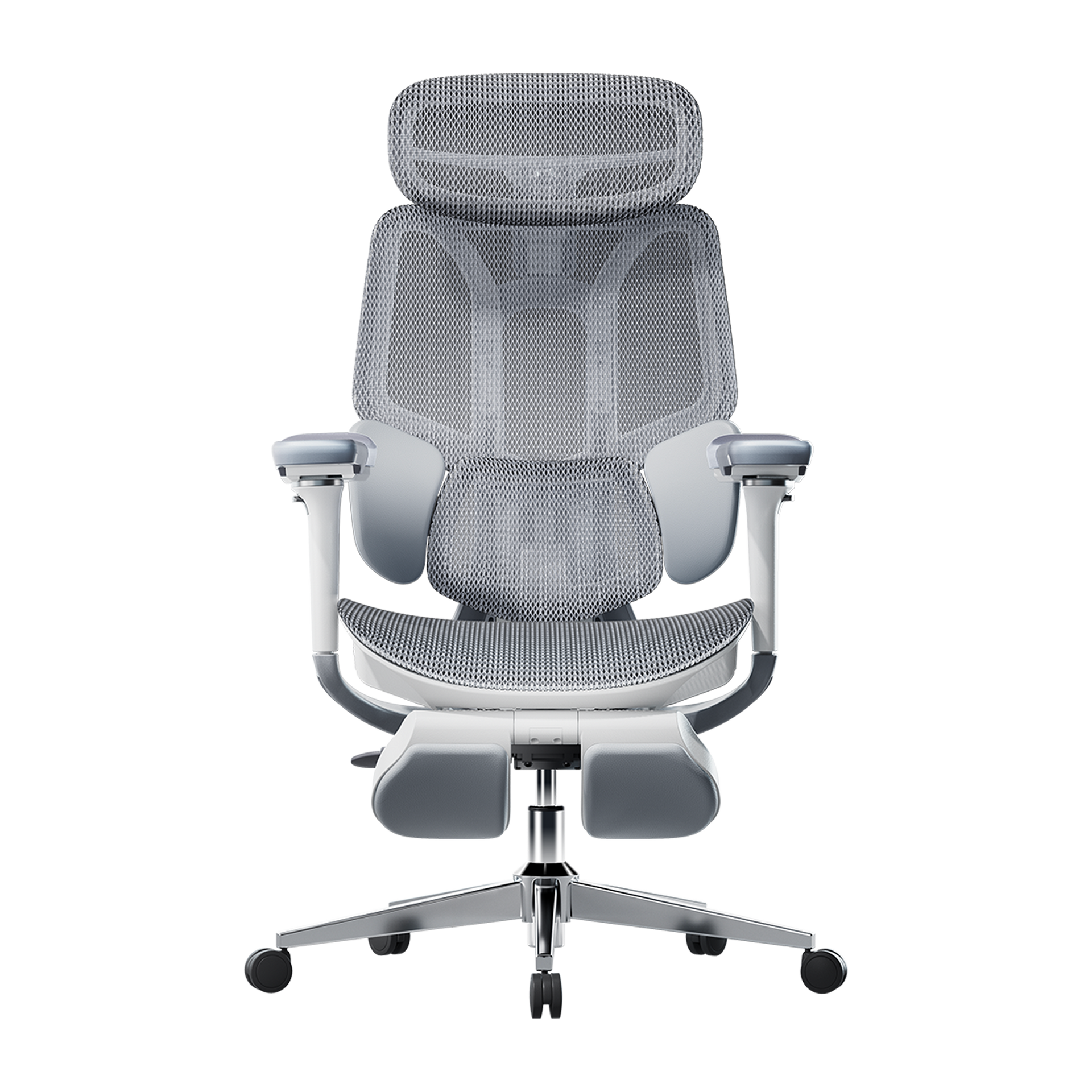 HBADA E3 Pro Ergonomic Office Chair with Footrest-grey