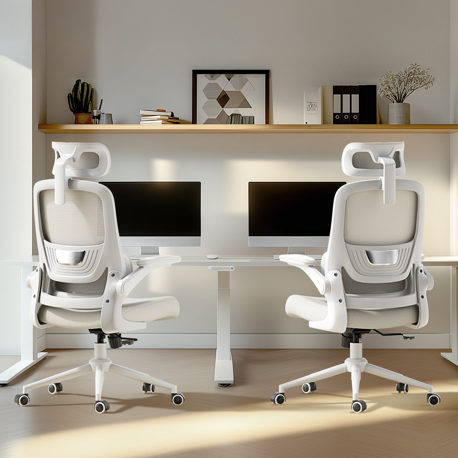 HBADA P1 Ergonomic Office Chair white double