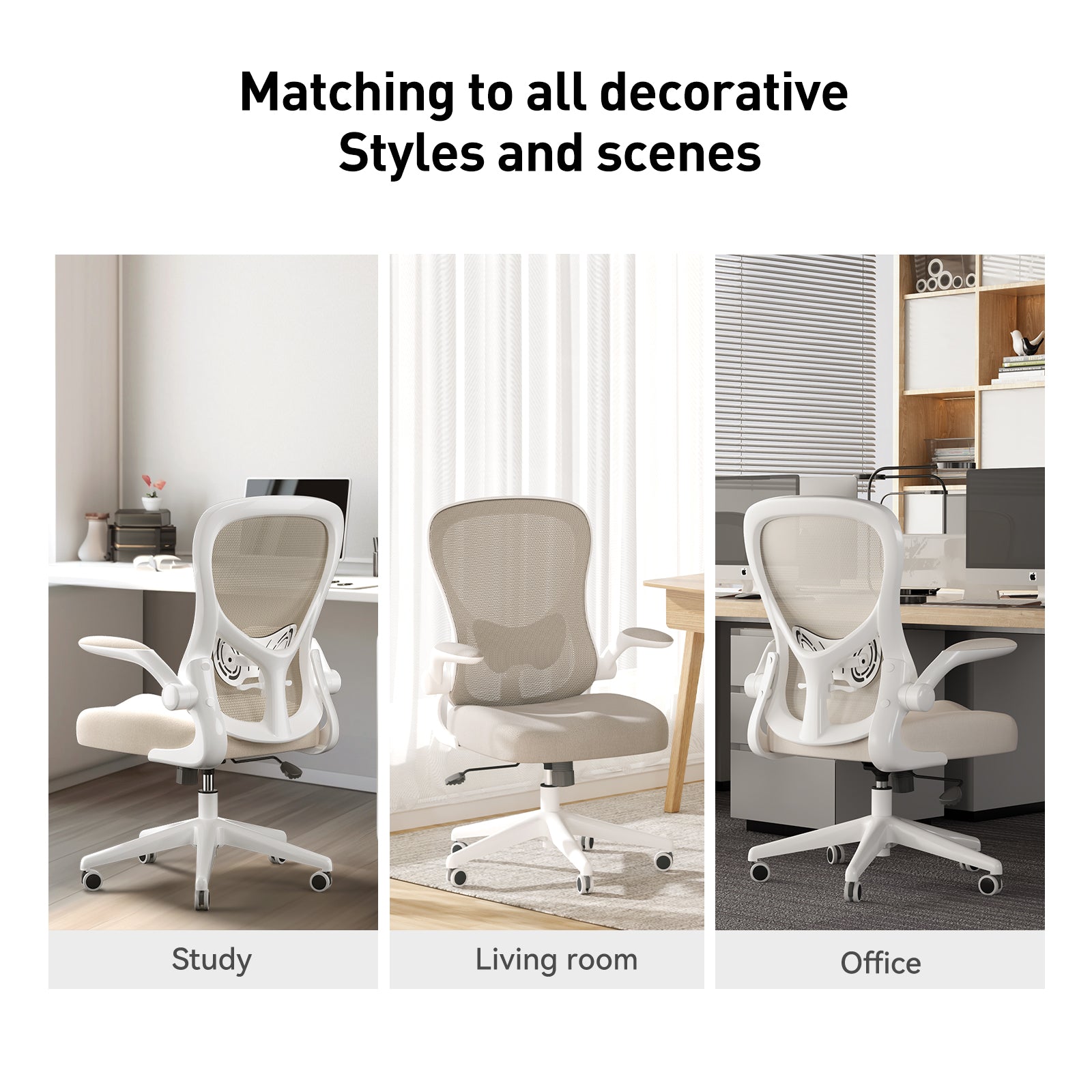 HBADA Butterfly Office Chair-J3 gray scenes