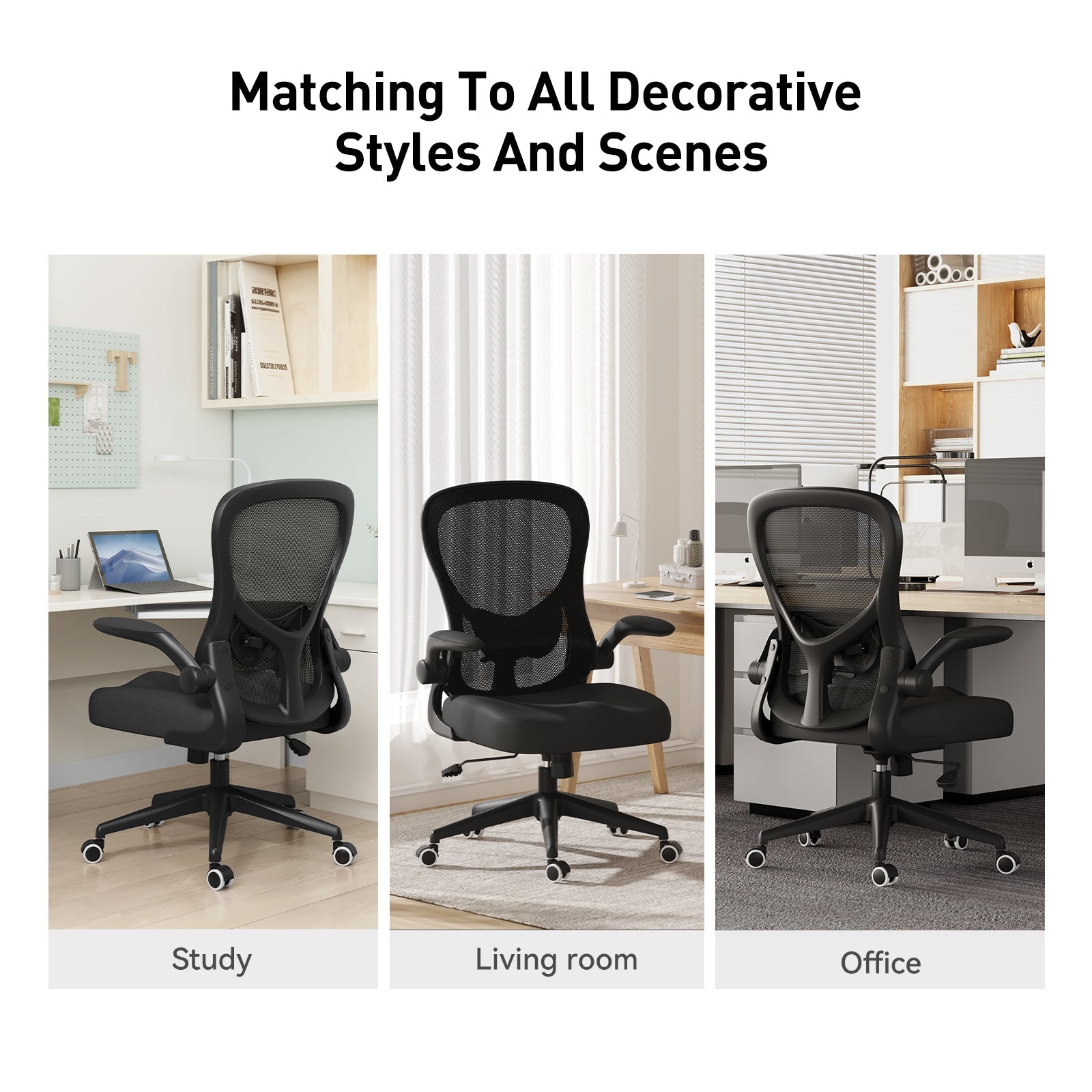 HBADA Butterfly Office Chair-J3 black scenes