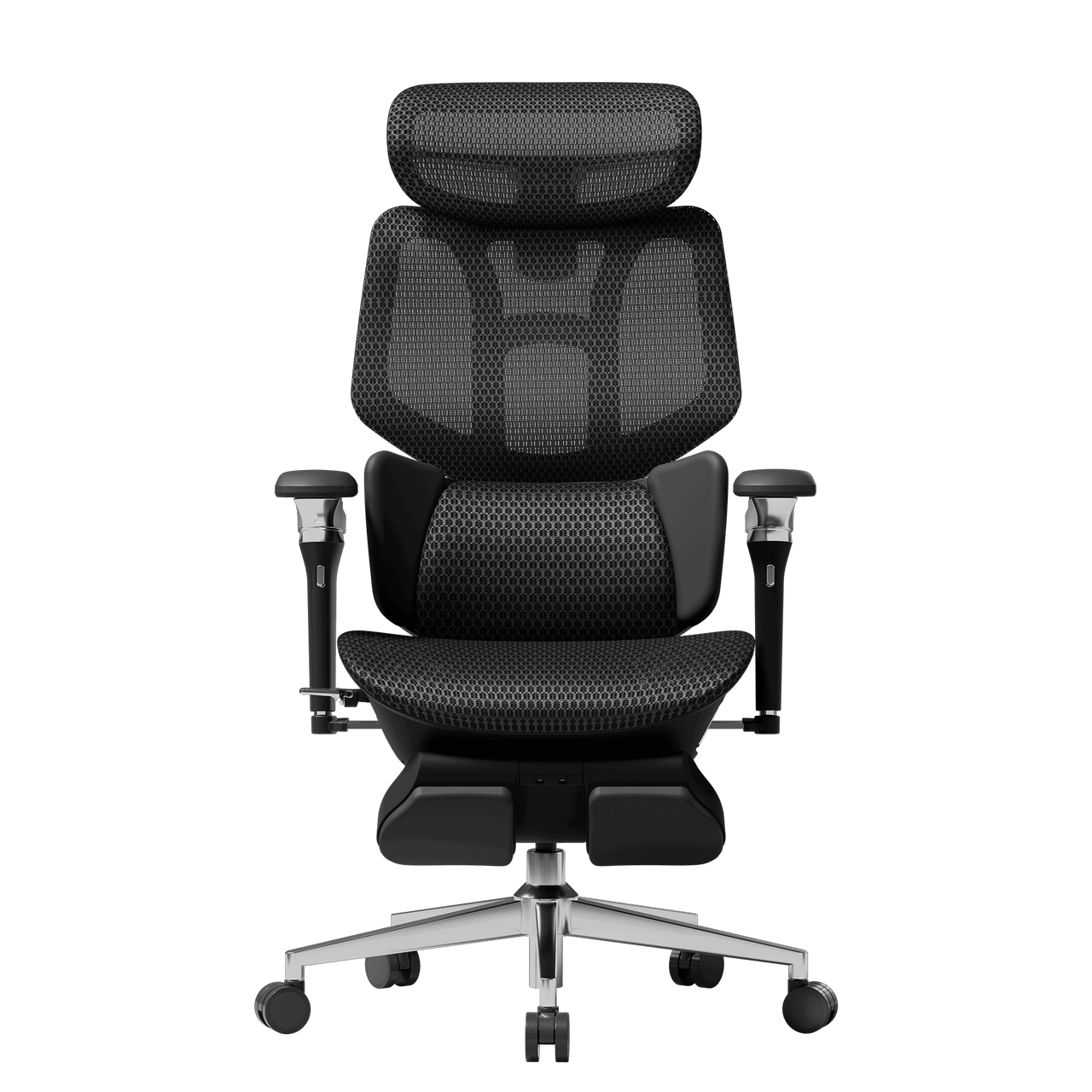 HBADA X7 Smart Ergonomic Chair Black: Professional high-end seating for 12-hour high-intensity workdays.~1