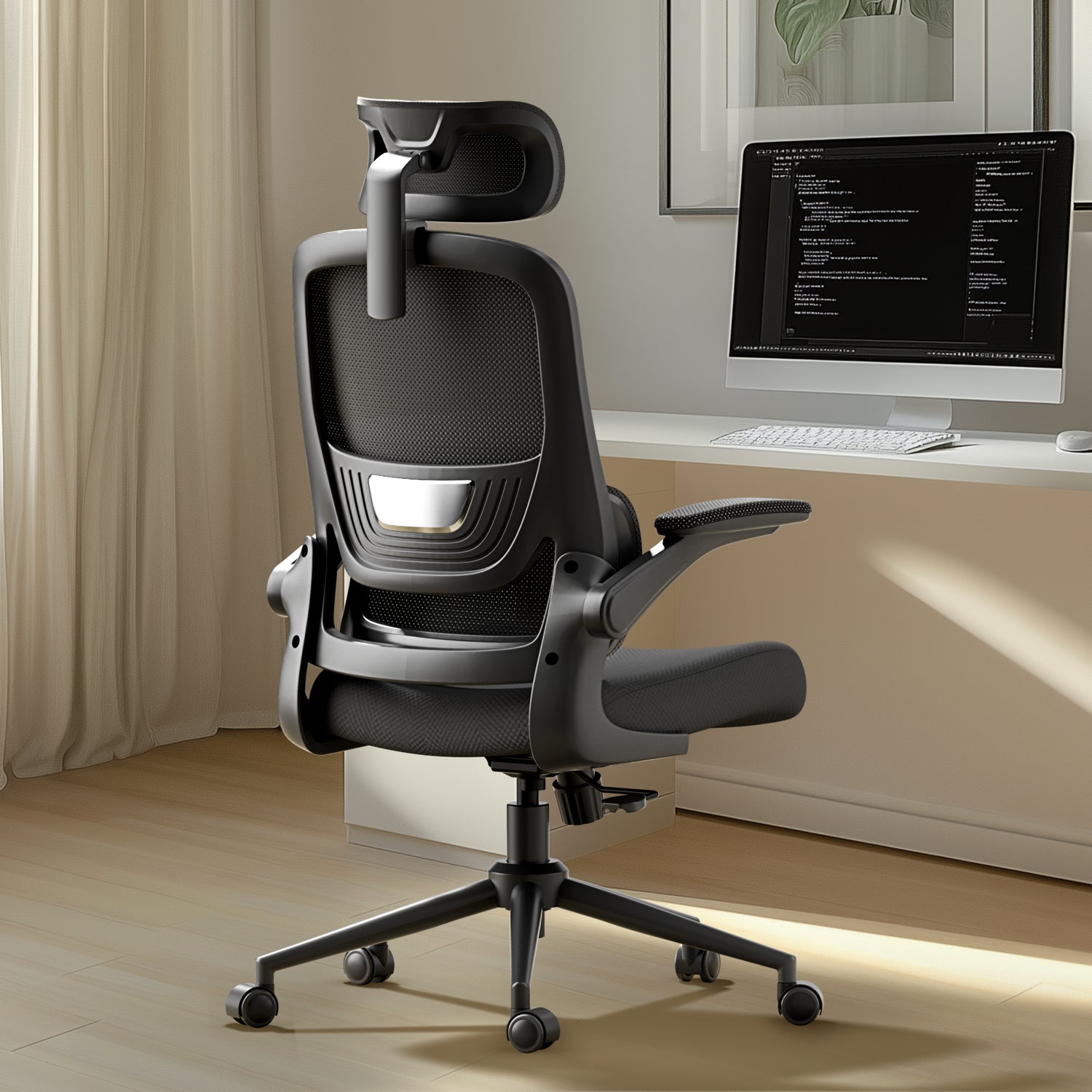 HBADA P1 Ergonomic Office Chair black back