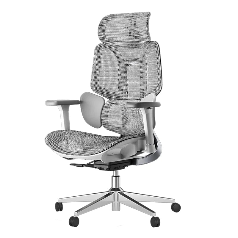 HBADA E3 Air Ergonomic Office Chair without footrest gray slightly left