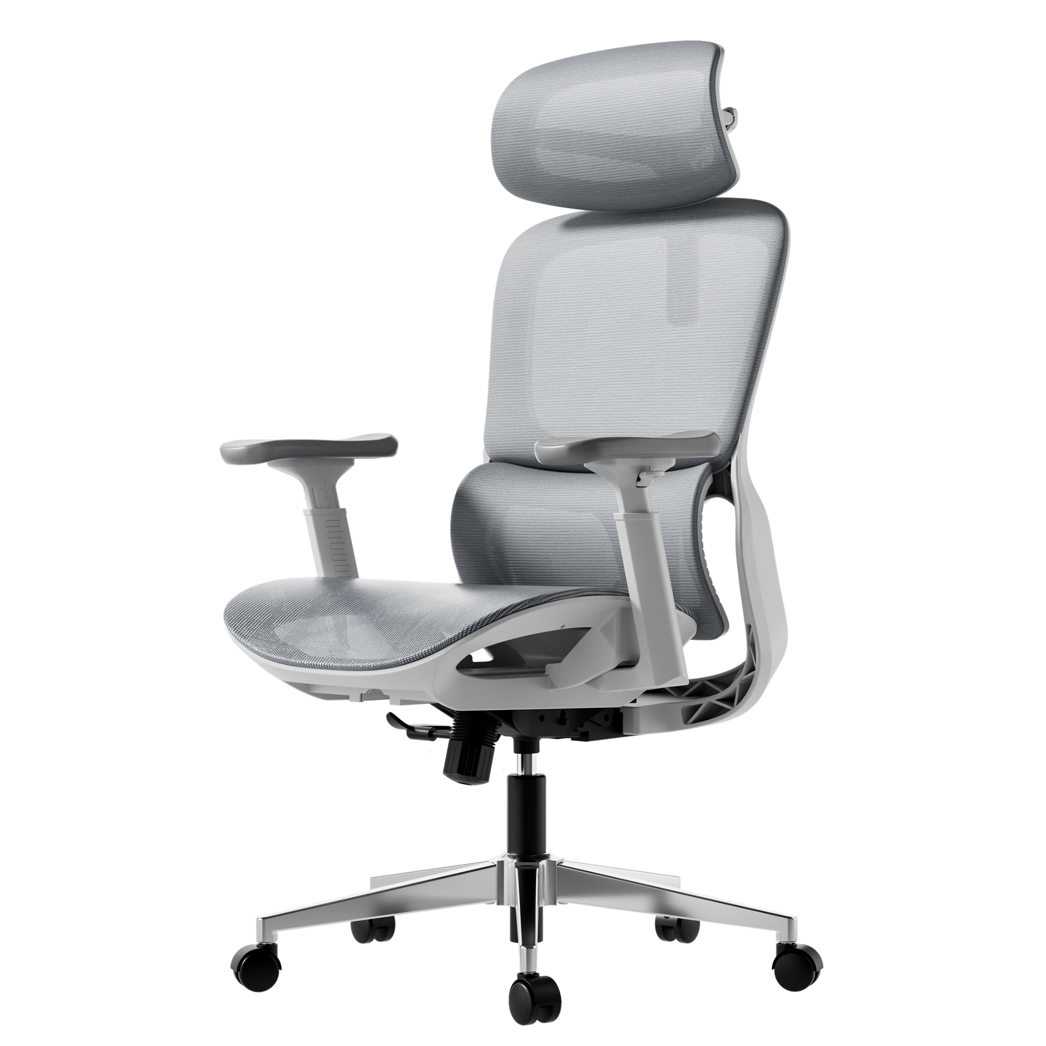 Hbada P2 Office Chair, Desk Chair without footrest gray slightly left
