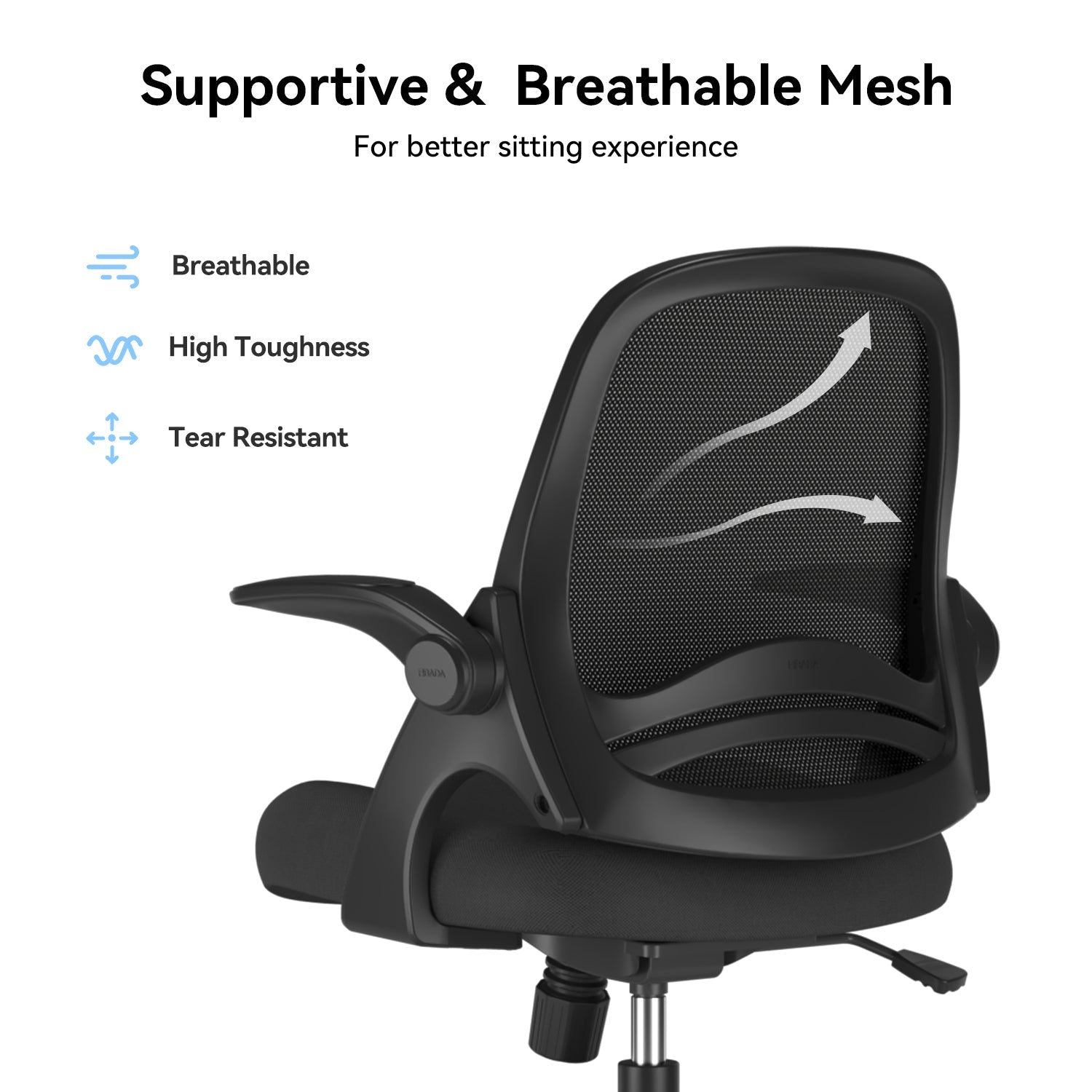 HBADA Penguin-inspired Office Chair-J1 black mesh