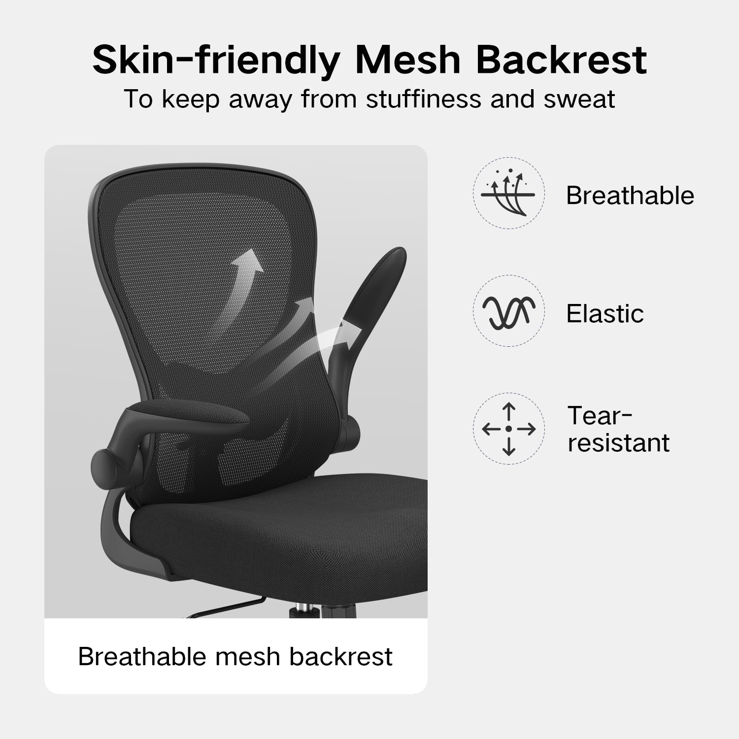 HBADA Butterfly Office Chair-J3 black backrest