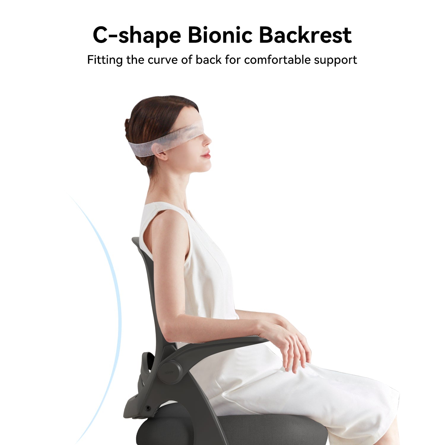 HBADA Penguin-inspired Office Chair-J1 black backrest