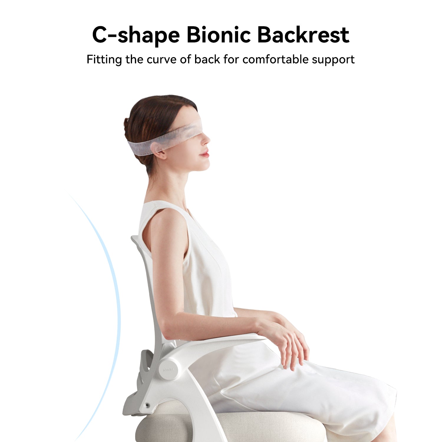 HBADA Penguin-inspired Office Chair-J1 gray backrest