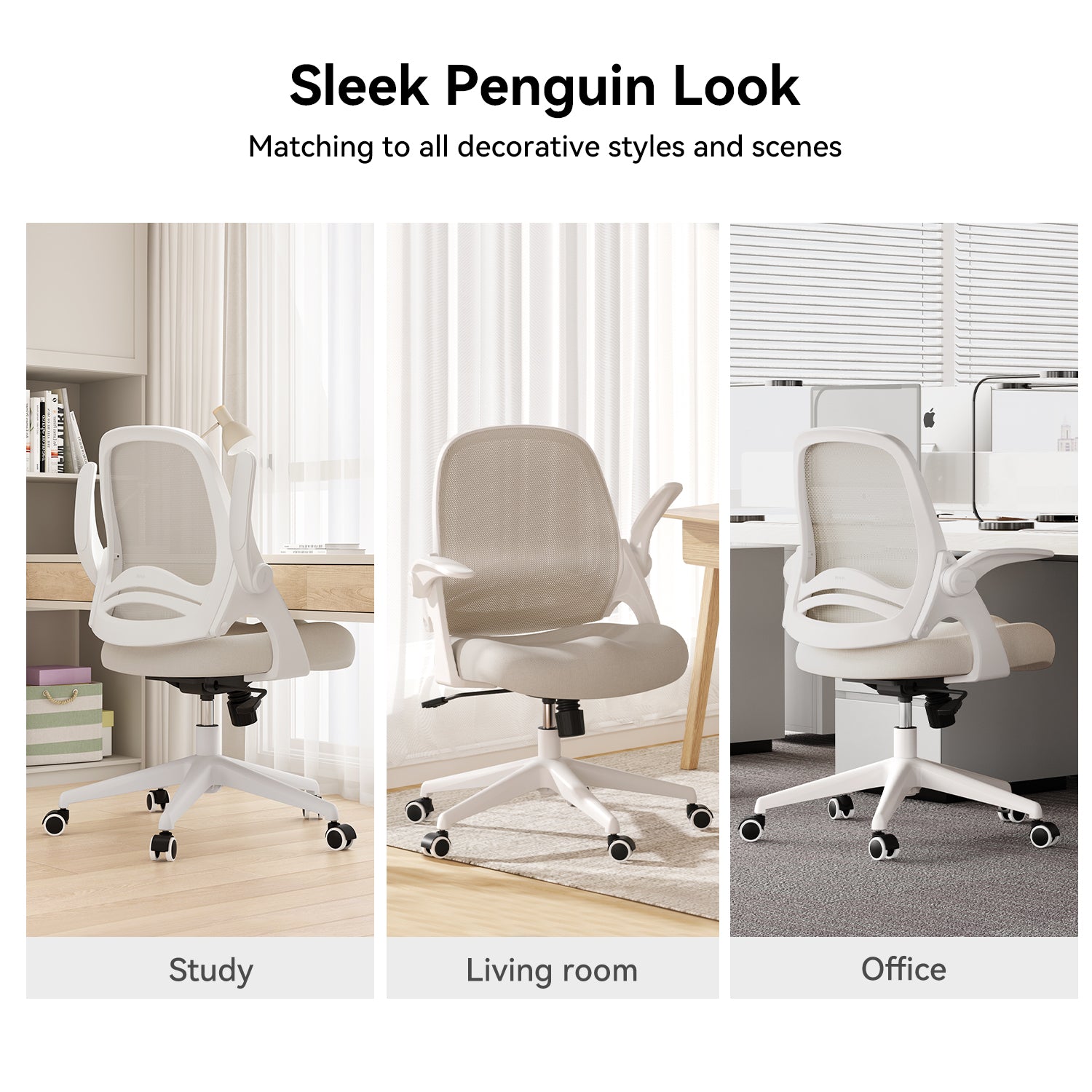 HBADA Penguin-inspired Office Chair-J1 gray scenes