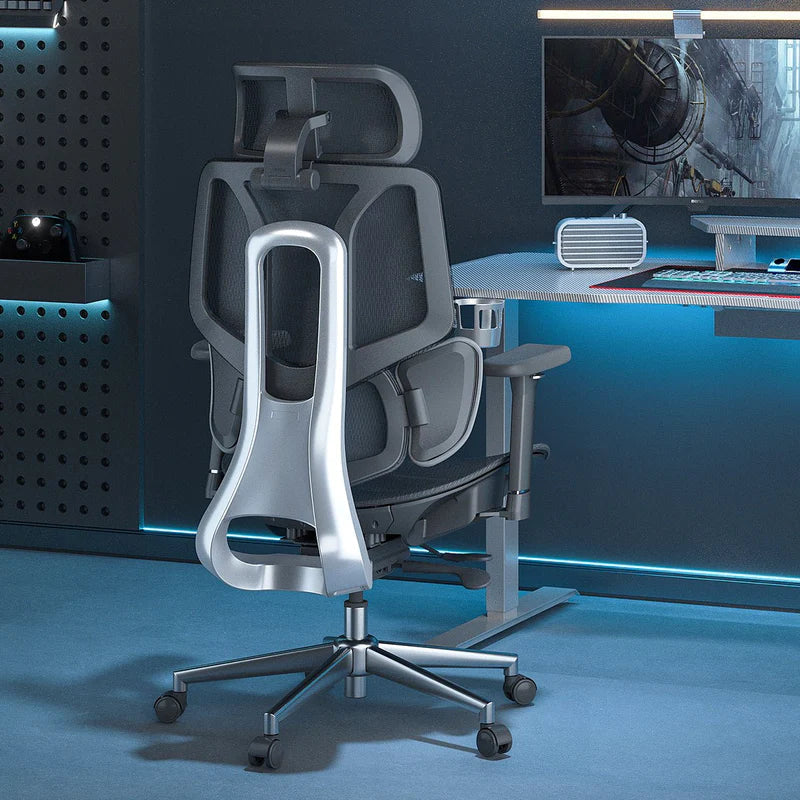 HBADA E3 Air Ergonomic Office Chair without footrest black back