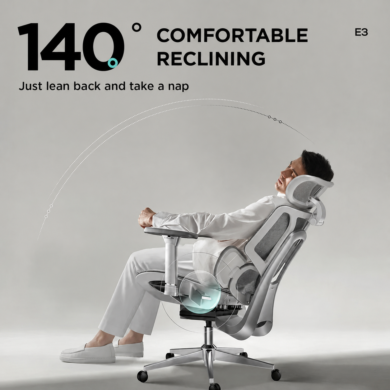 ergonomic office chair with adjustable recline and footrest