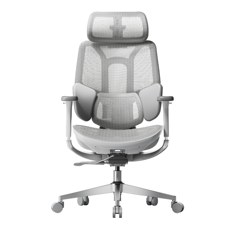 HBADA E3 Air Ergonomic Office Chair without footrest gray front~0