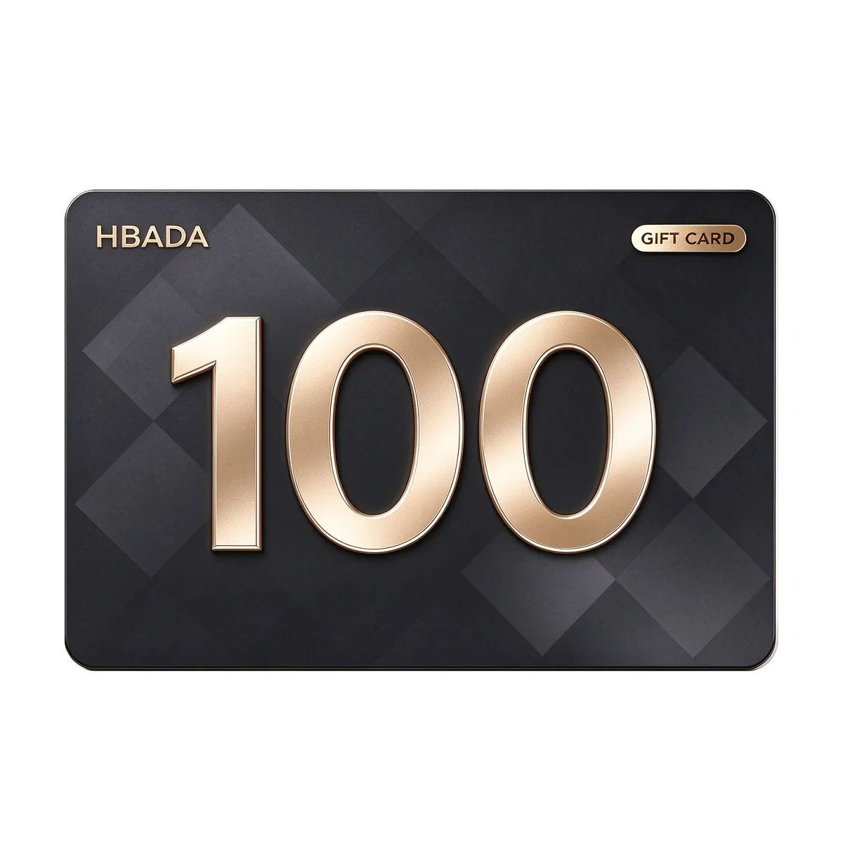 HBADA gift card with a value of 100