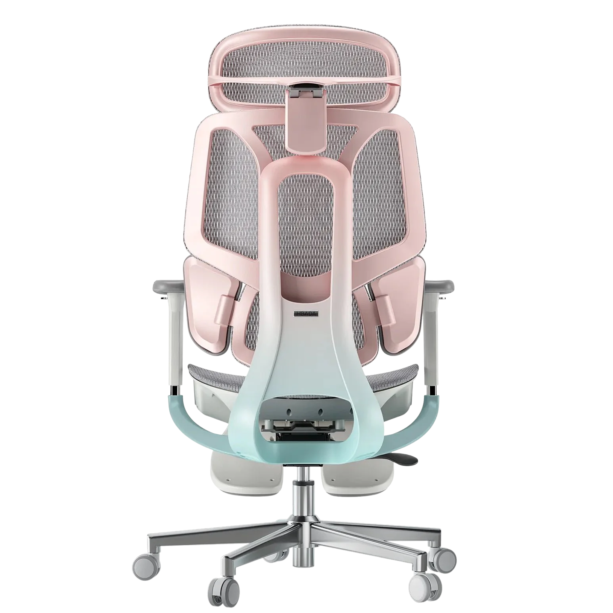 HBADA E3 Pro Ergonomic Office Chair with Footrest-pink