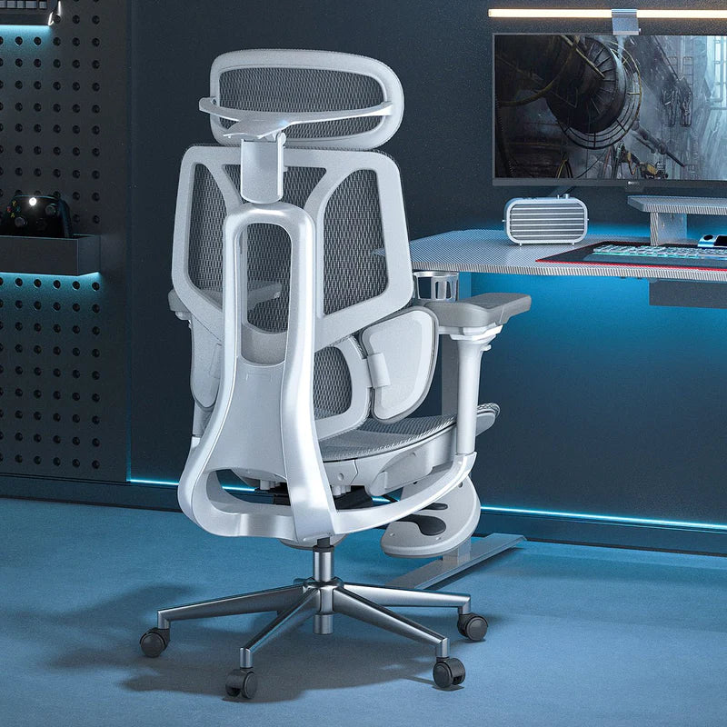 HBADA E3 Air Ergonomic Office Chair without footrest gray back