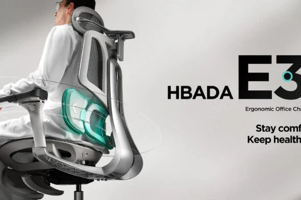 La chaise professionnelle Hbada E3, fruit de nombreuses années d'expérience en ergonomie ! 