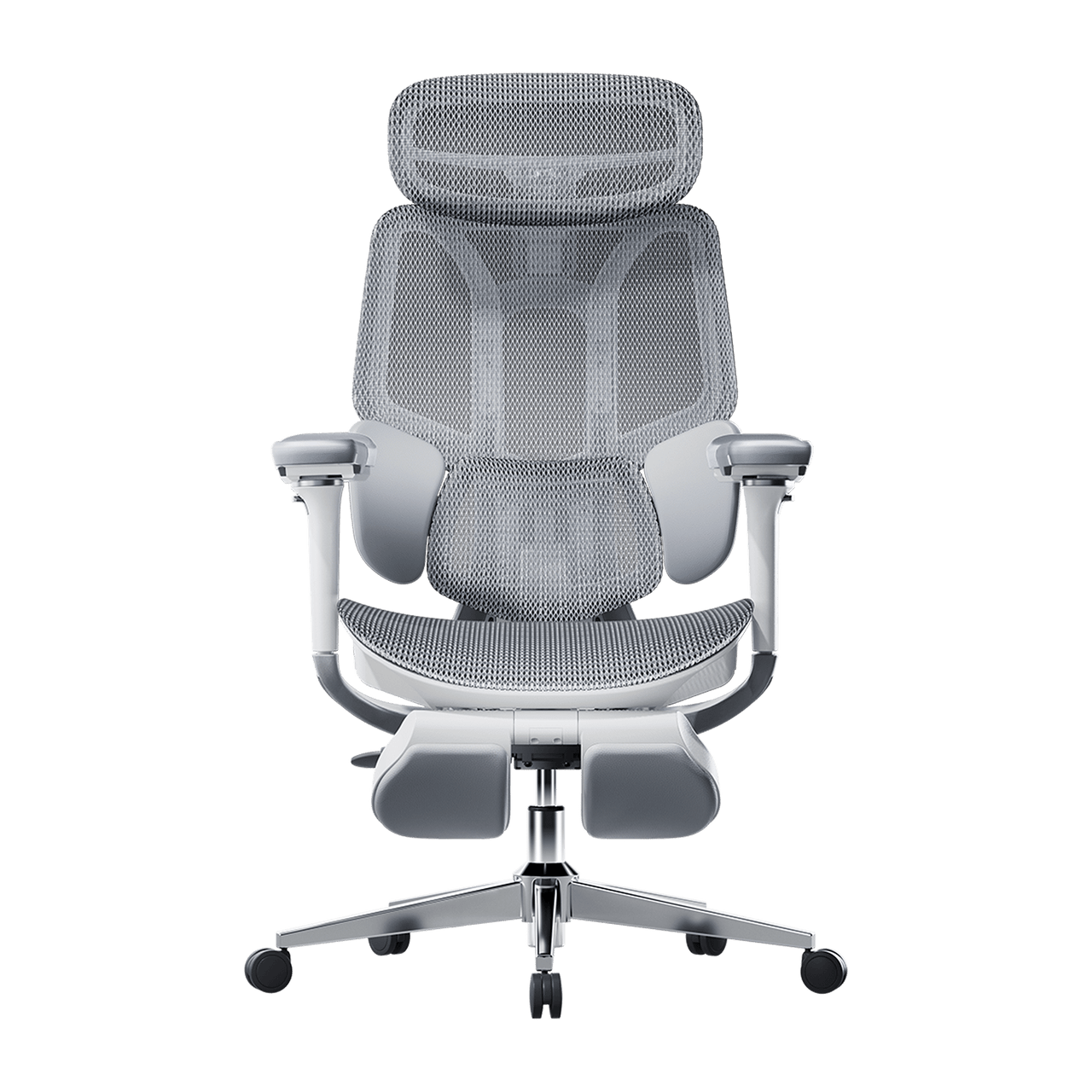 HBADA E3 Pro grey edition: Professional chair ergonomic office solution with breathable CloudMesh.~0-0