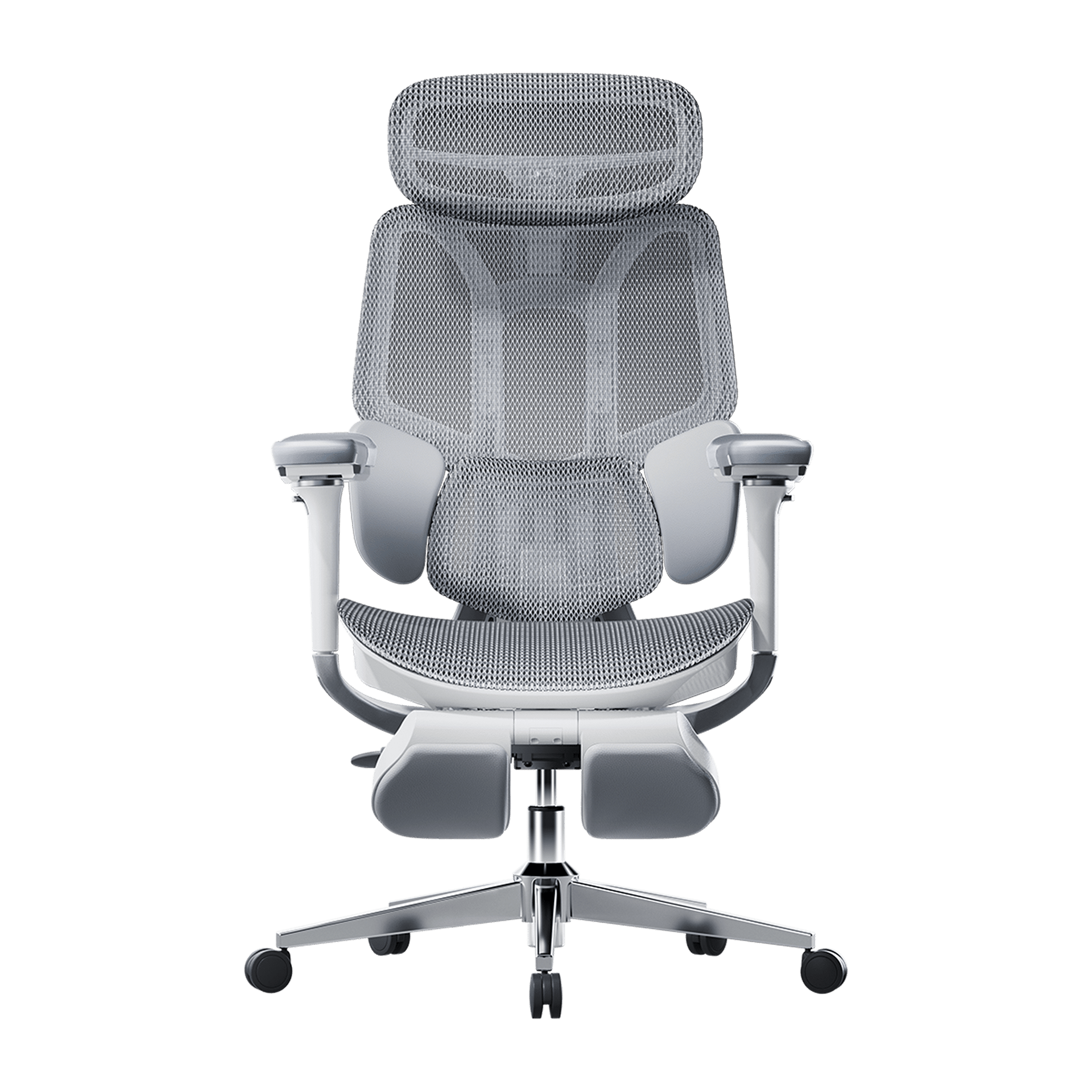 HBADA E3 Pro grey edition: Professional chair ergonomic office solution with breathable CloudMesh.~0-0