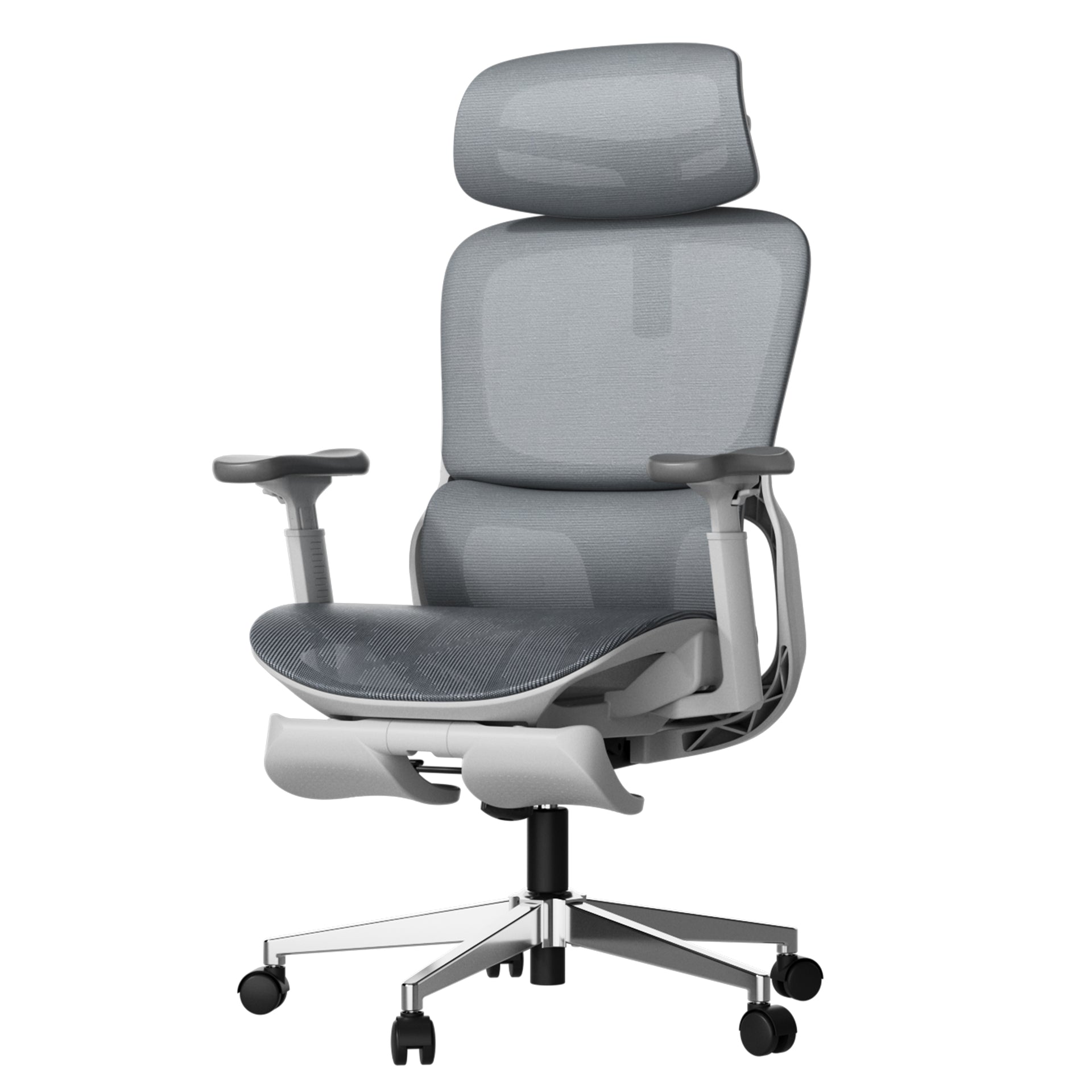 Hbada P2 Office Chair, Desk Chair with footrest gray slightly left-gray
