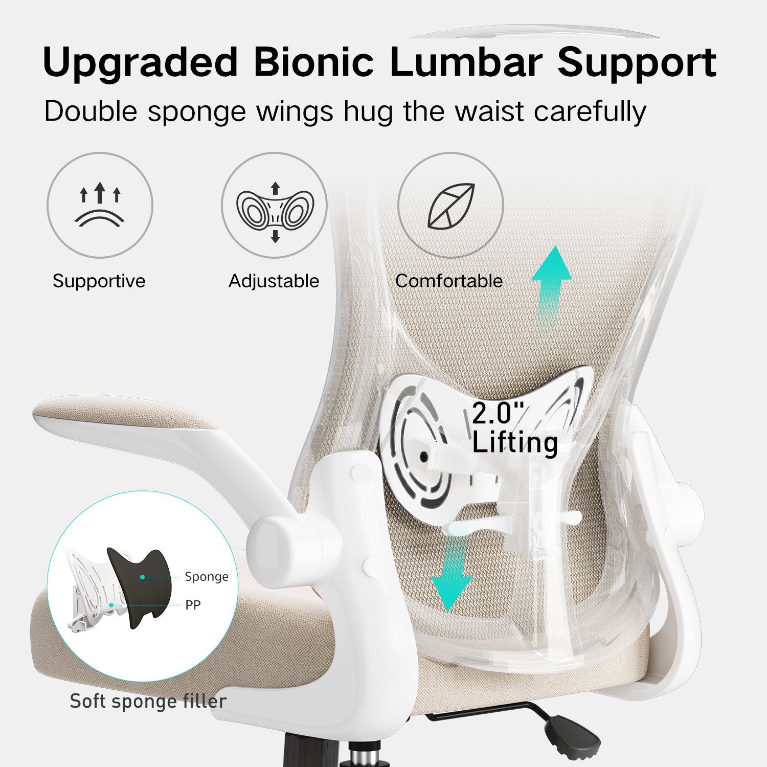 Chaise de bureau HBADA Butterfly-J3