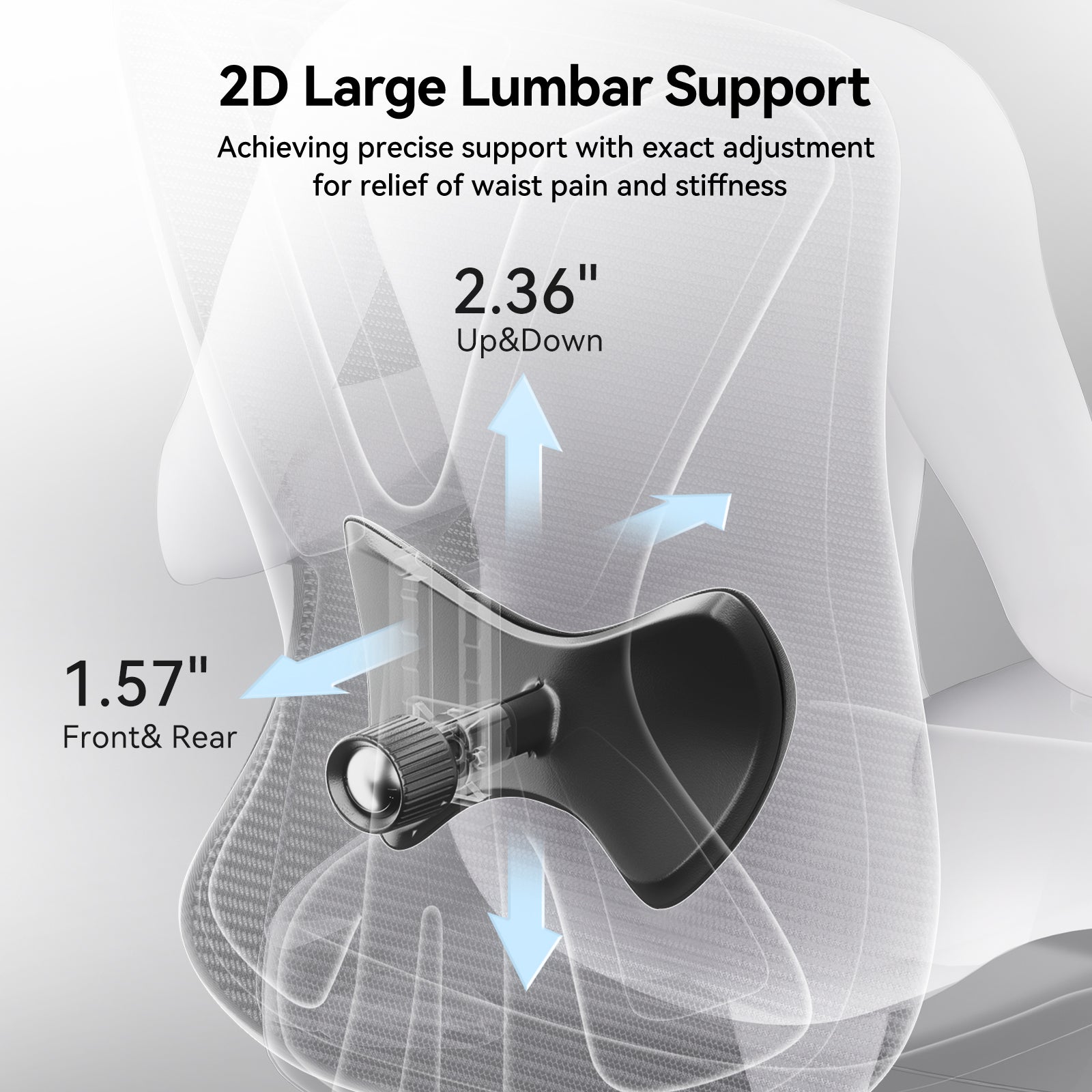 HBADA P5 Silla de Oficina Ergonómica con Reposapiés