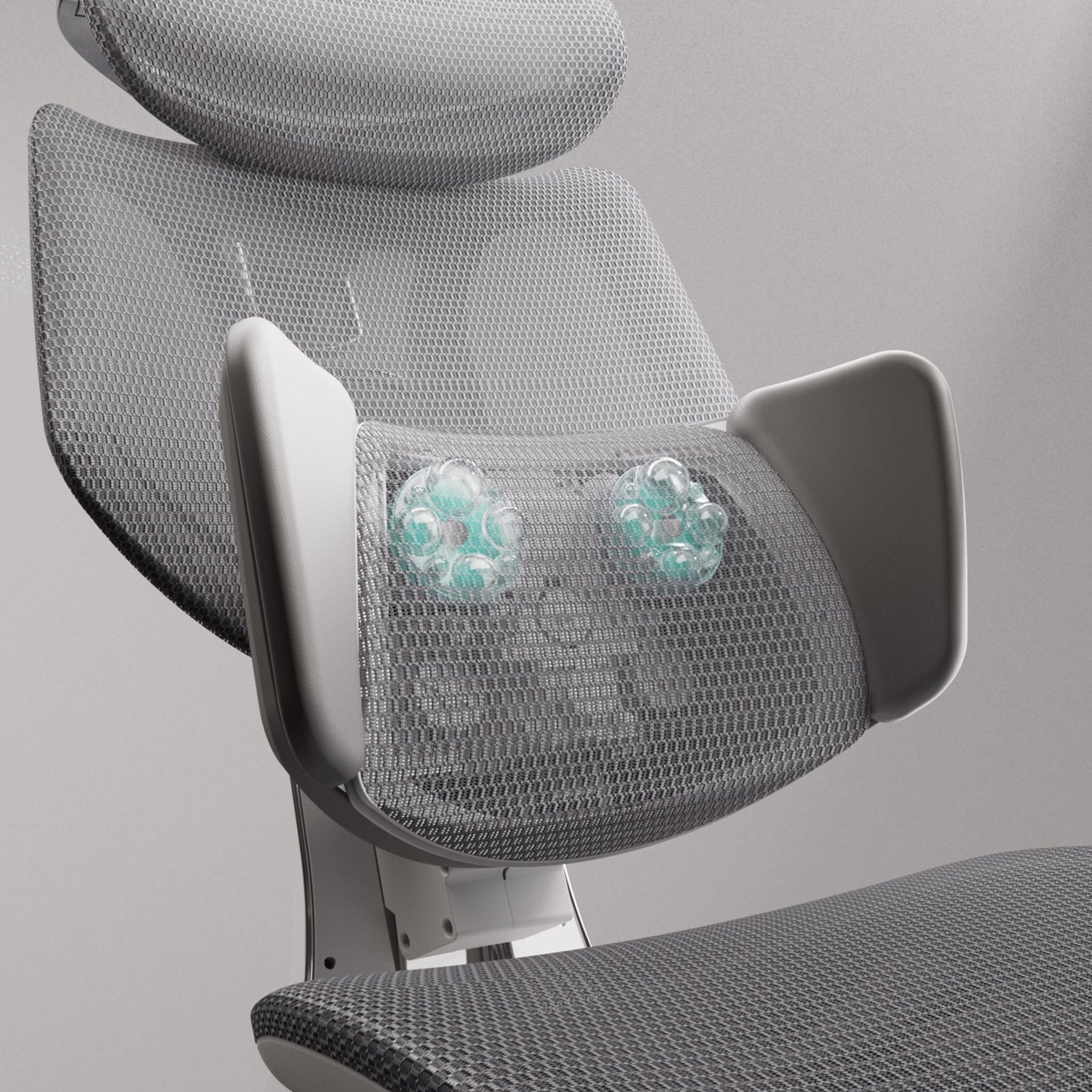 Hbada X7 Smart Ergonomic Chair mesh gray lumbar support