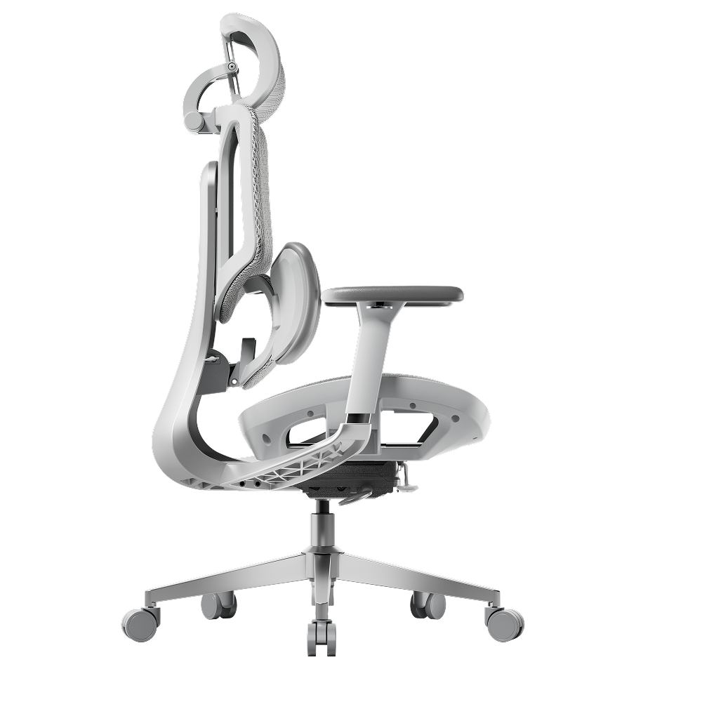 HBADA E3 Air Ergonomic Office Chair without footrest gray front~0