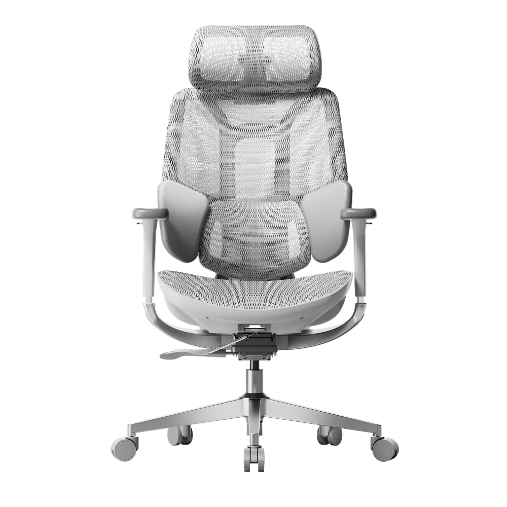 HBADA E3 Air Ergonomic Office Chair without footrest gray front~0
