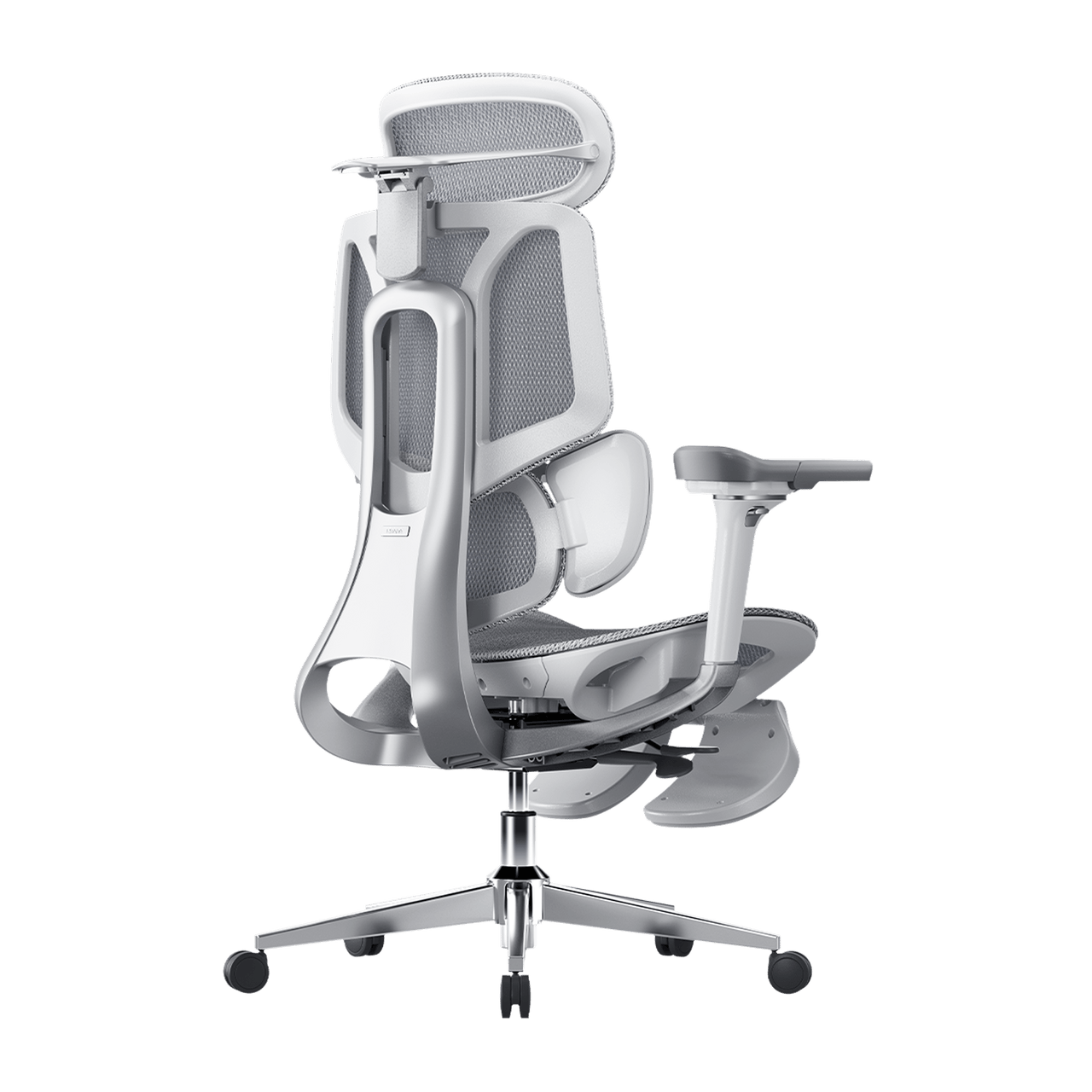 IGR-certified HBADA E3 Pro office chair with 3-zone elastic lumbar tracking for back pain relief.~0-0