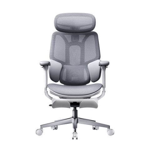 HBADA E3 Air 2026 Edition white: Best big and tall ergonomic chair for compact European workspaces.~0-1