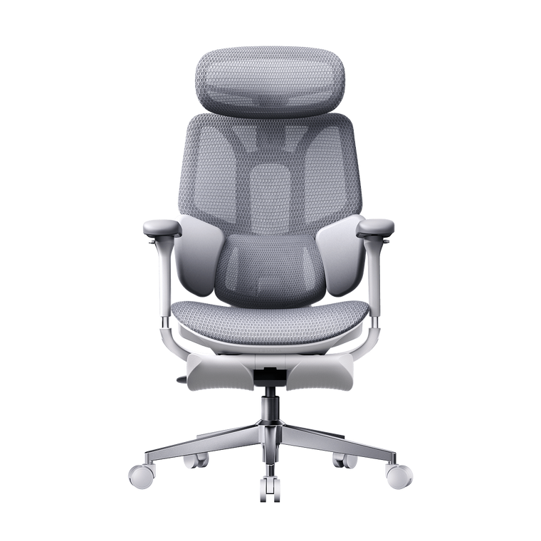 HBADA E3 Air 2026 Edition white: Best big and tall ergonomic chair for compact European workspaces.~0-1