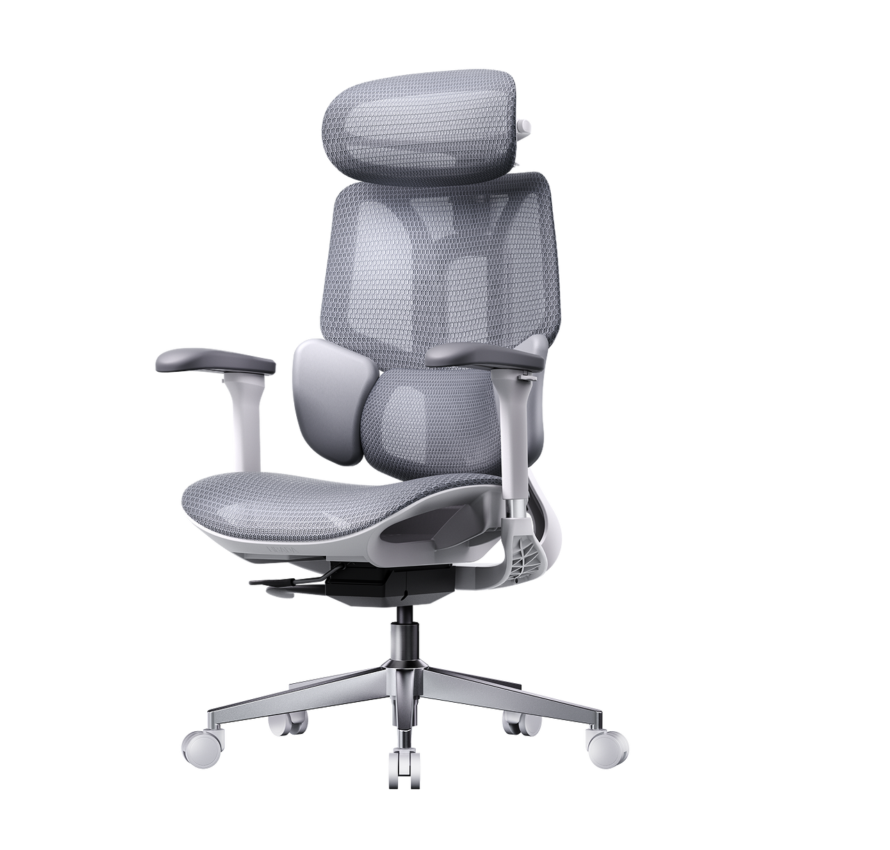 Professional grey chair ergonomic office solution: HBADA E3 Air with breathable CloudMesh technology.~0-0