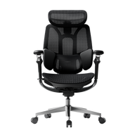 Premium chair ergonomic office solution: HBADA E3 Pro black featuring patented dynamic lumbar tracking~1-1