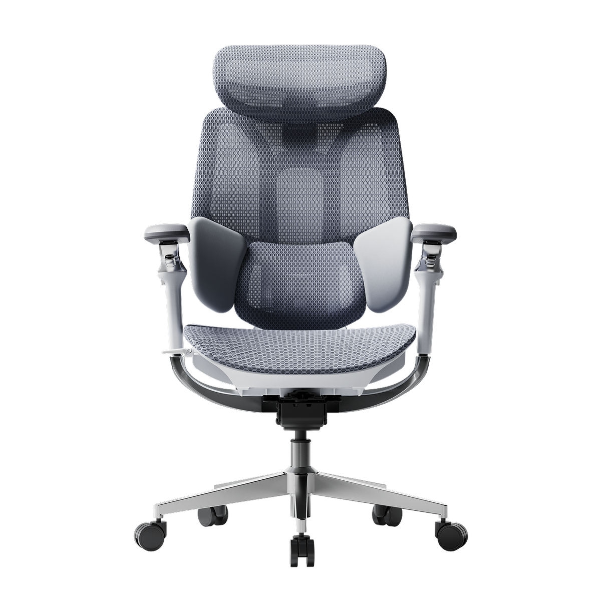 HBADA E3 Pro 2026 Edition black ergonomic office chair featuring 720-degree rotating armrests~0-1