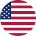 American flag inside a circle