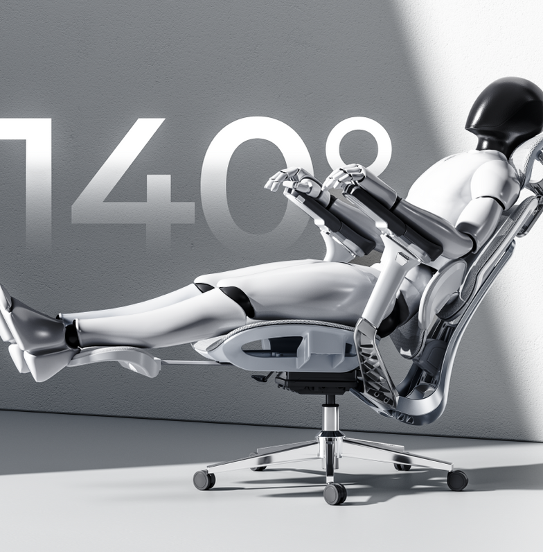 Office chair reclining angle adjustment