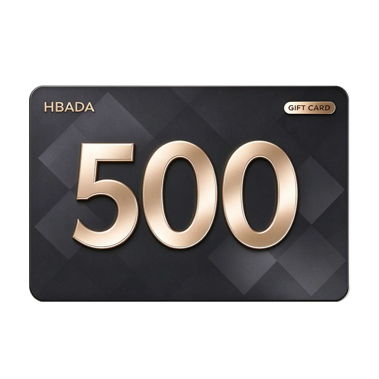 HBADA gift card with a value of 500