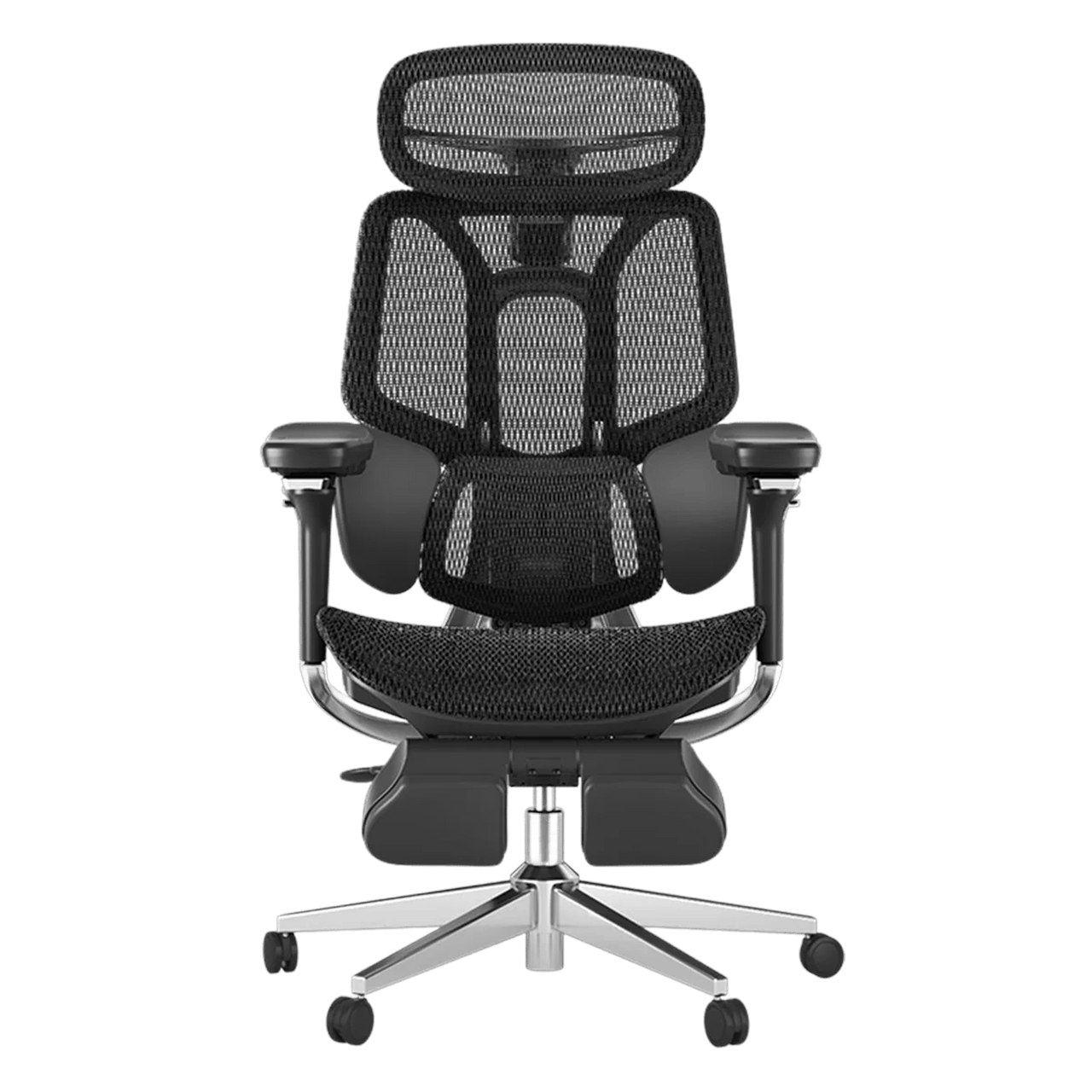 Heavy-duty HBADA E3 Pro big and tall ergonomic chair with reinforced frame and 150kg limit.~1-0