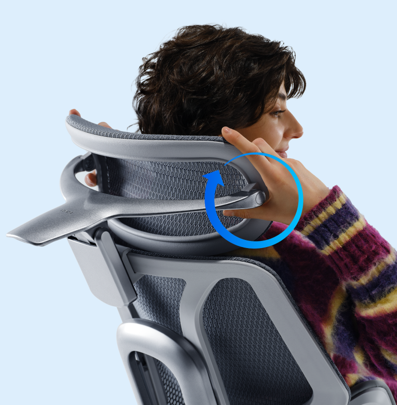 Upper-back support provided by an ergonomic office chair