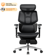 HBADA X7 Smart Ergonomic Chair Black: Professional high-end seating for 12-hour high-intensity workdays.~0-1