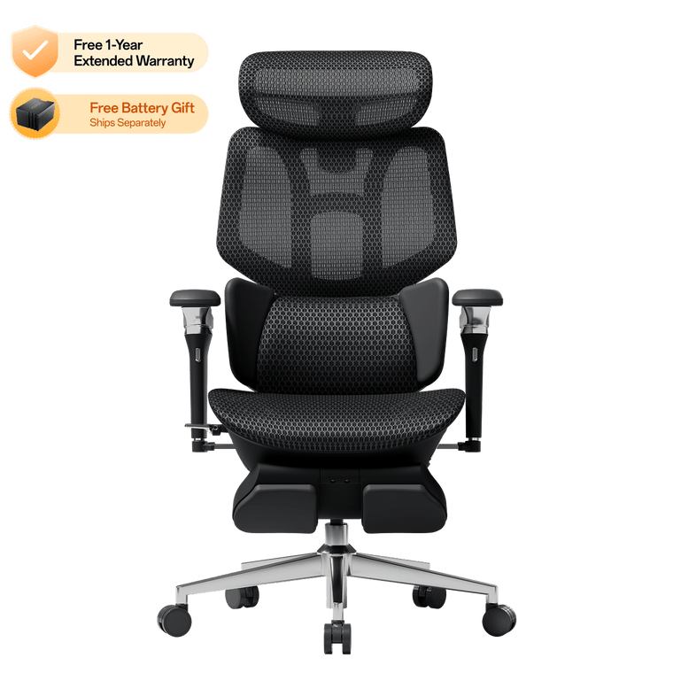 HBADA X7 Smart Ergonomic Chair Black: Professional high-end seating for 12-hour high-intensity workdays.~0-1