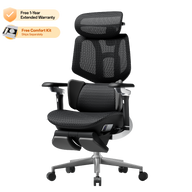 HBADA X7 Smart Ergonomic Chair Black: Professional high-end seating for 12-hour high-intensity workdays.~0-1