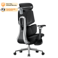 HBADA X7 Smart Ergonomic Chair Black: Professional high-end seating for 12-hour high-intensity workdays.~0-1