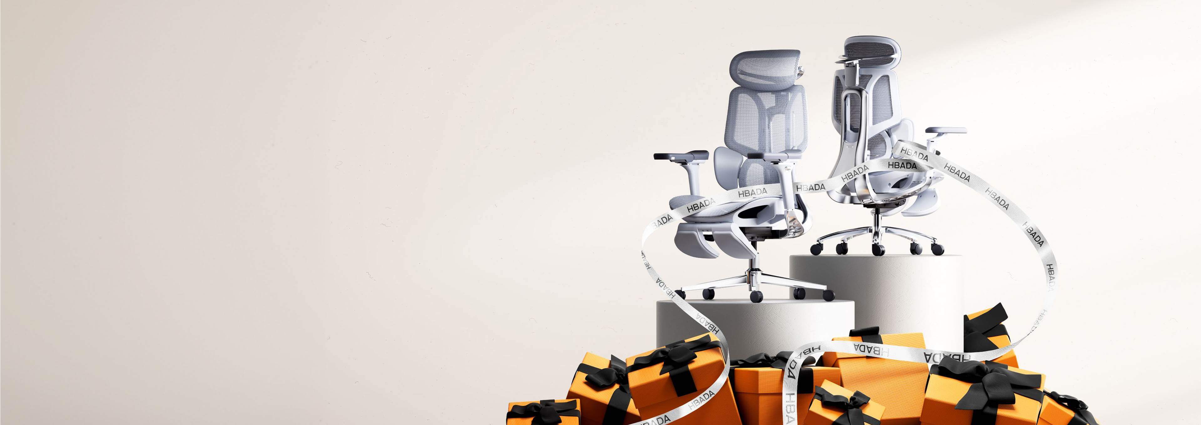 HBADA big and tall ergonomic chair: Heavy-duty seating supporting up to 150kg with extra-wide CloudMesh seat.