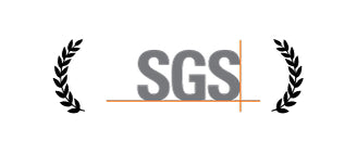 SGS logo with laurel wreaths on a white background