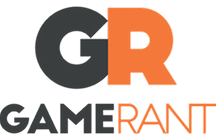 Logo of Game Rant with 'GR' in black and orange on a white background