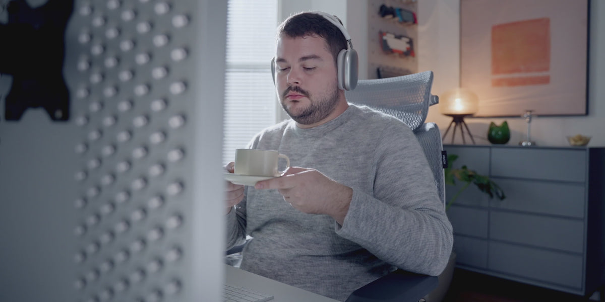 HBADA X7 Ergonomic Chair with adaptive dynamic lumbar support adjusting to body movement for all-day lower back pain relief.